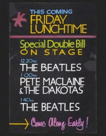 Memorable The Beatles\' poster for 1963 Cavern Club show sells at Christies auction biography Memorable The Beatles\' poster for 1963 Cavern Club show sells at Christies auction biography