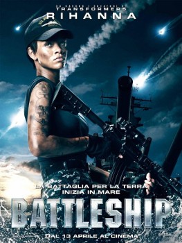 Rihanna shown as US Navy officer in new \'Battleship\' poster Rihanna shown as US Navy officer in new \'Battleship\' poster